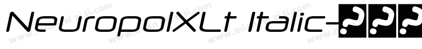 NeuropolXLt Italic字体转换